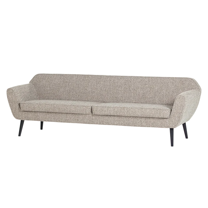 Rocco xl sofa 230 cm gewebter stoff braun meliert