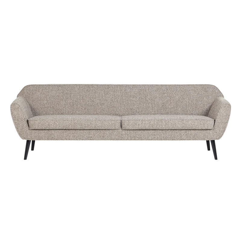 Rocco xl sofa 230 cm gewebter stoff braun meliert