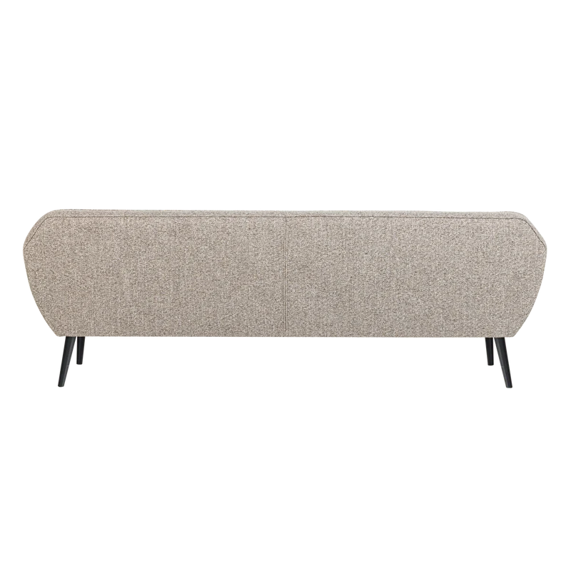Rocco xl sofa 230 cm gewebter stoff braun meliert