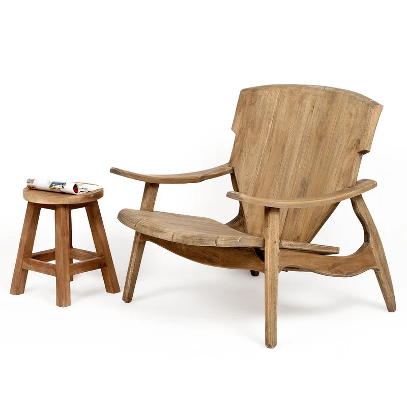 Design Lounge-Stuhl BRASIL 71x77x72cm (BxHxT) Natural Teak