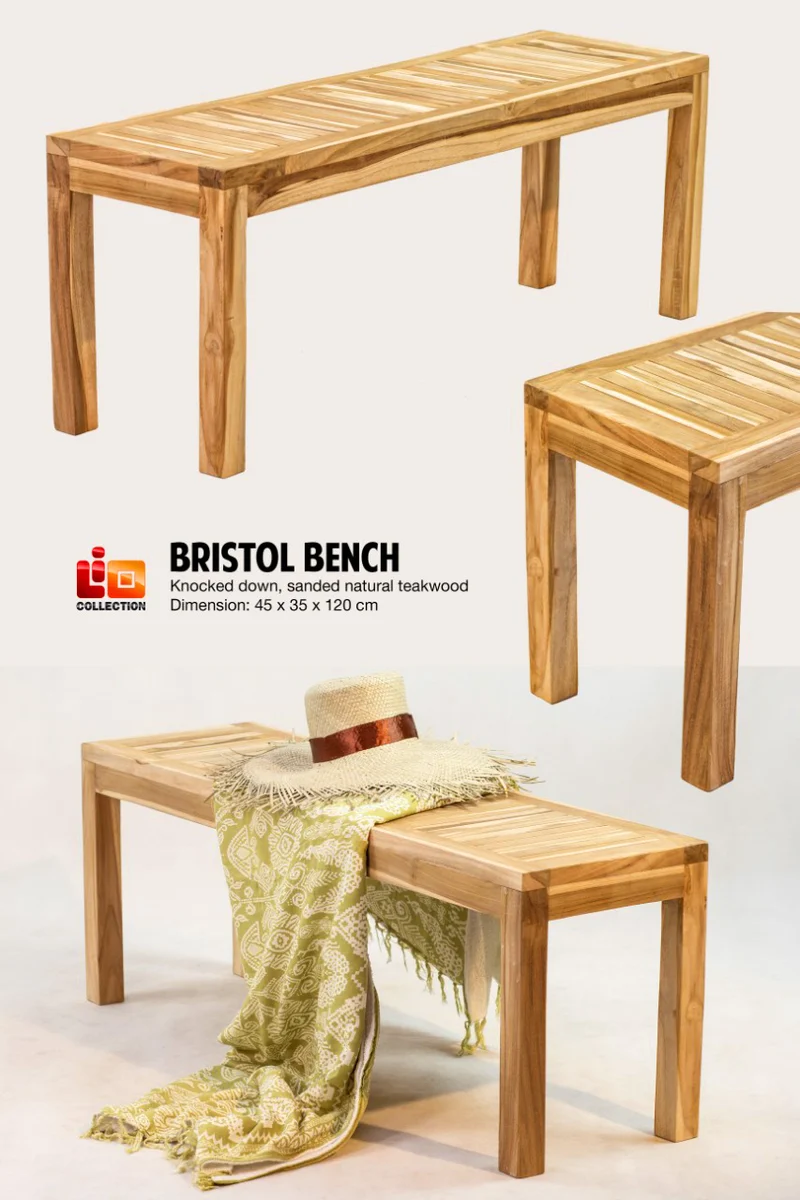 Teak Sitzbank BRISTOL ca. L120cm