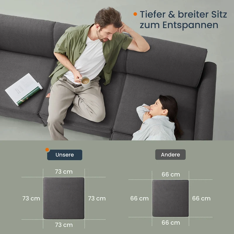 Modulares Sofa – Bouclé-Sofa-Set – verstellbar