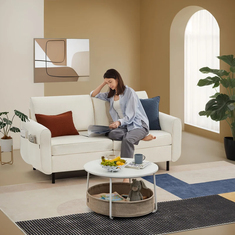 Modulares Sofa – Bouclé-Sofa-Set – verstellbar