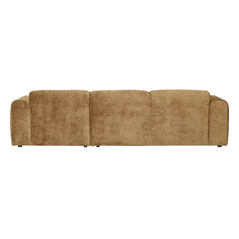 Cloud-Chaiselongue, rechts, Chenille, honiggelb