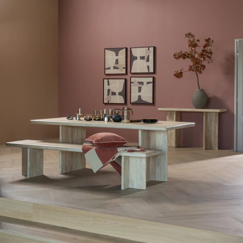Ato esstisch 220x90 cm mango holz natur