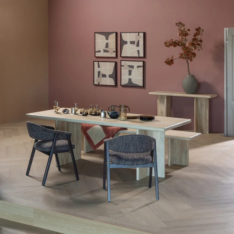 Ato esstisch 220x90 cm mango holz natur