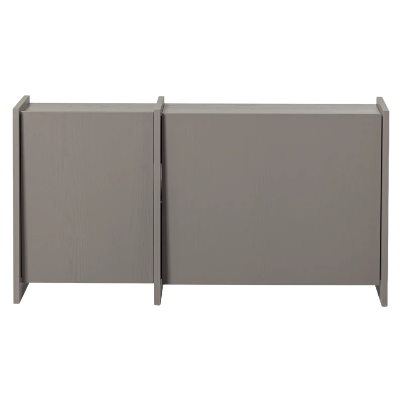 Brock tv-möbel 102 cm asche furnier warmes grau