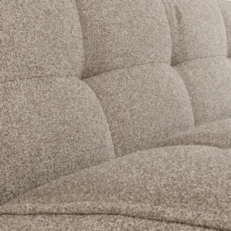 Cluster 3-sitzer sofa bouclé khaki braun