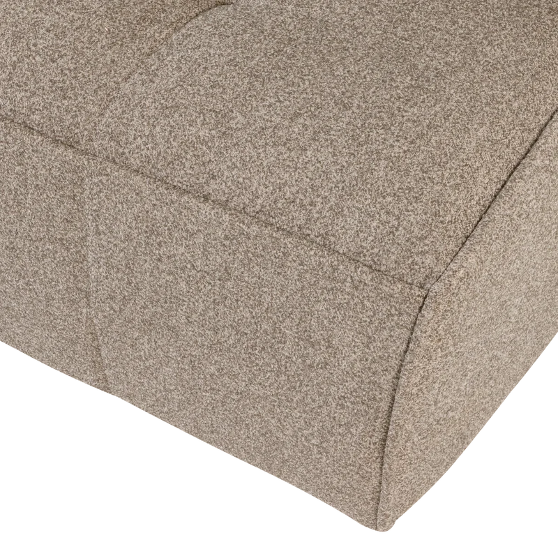 Cluster 3-sitzer sofa bouclé khaki braun