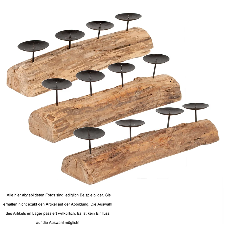 Kerzenhalter BRANCH ca. L50cm Natural Teak