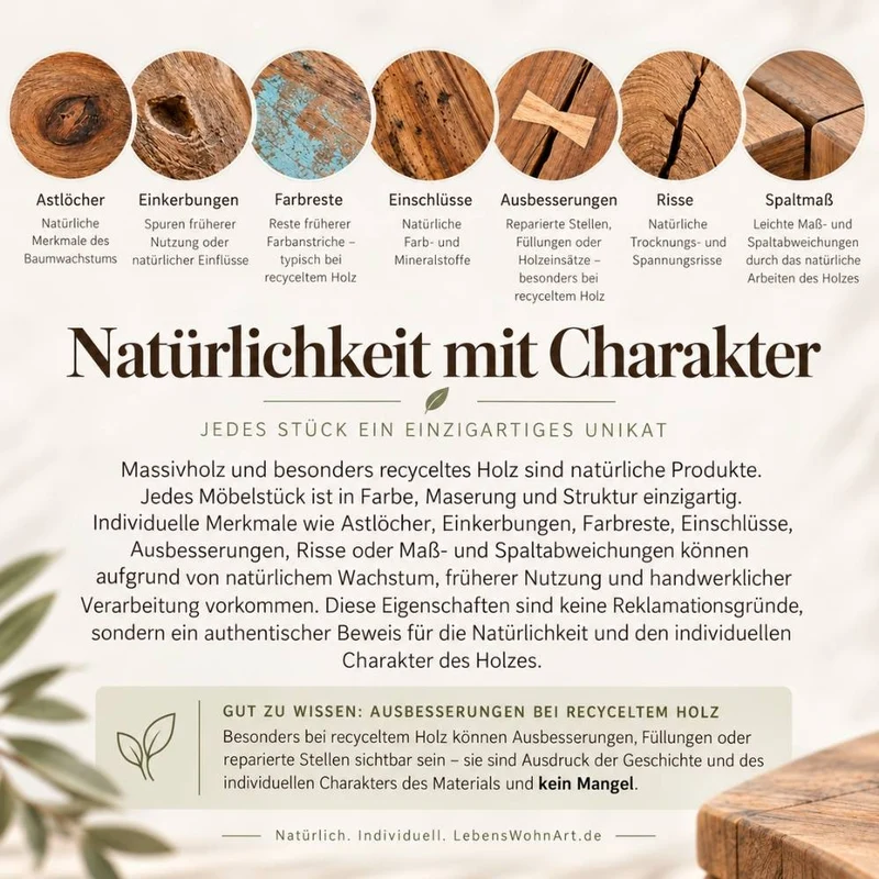 Teak Spiegel BAGIAN ca. 185x90cm Natural