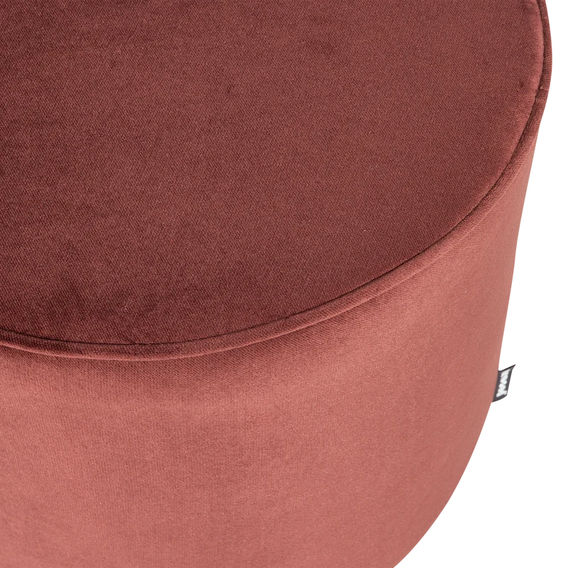 Sara hocker hoch 46xØ46 cm samt bordeauxrot