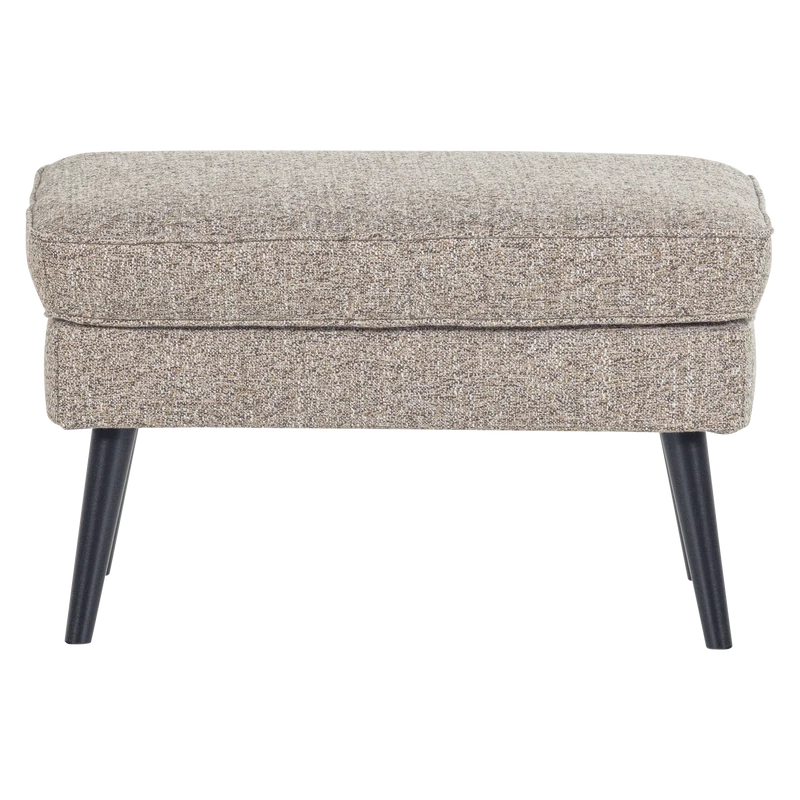 Rocco hocker webstoff braun melange
