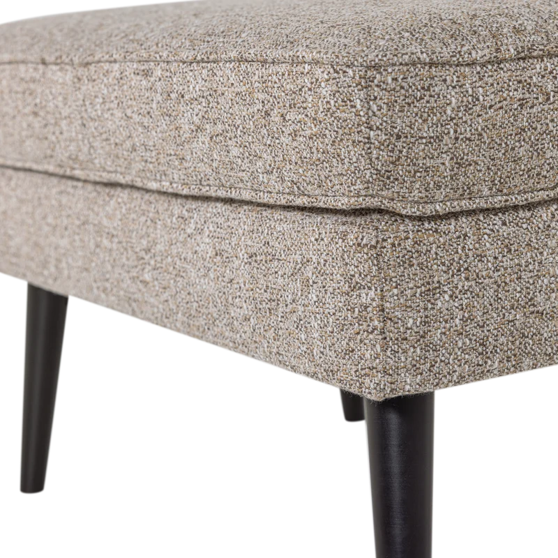 Rocco hocker webstoff braun melange