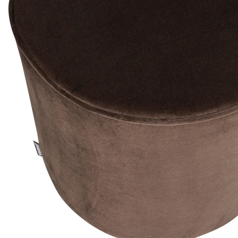 Sara hocker hoch 46xØ46 cm samt dunkelbraun