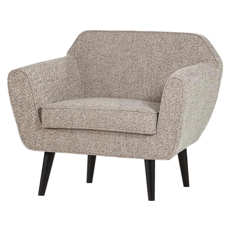 Rocco sessel webstoff braun melange