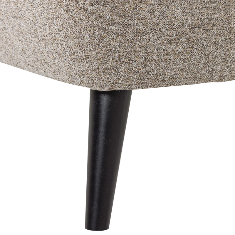 Rocco sessel webstoff braun melange