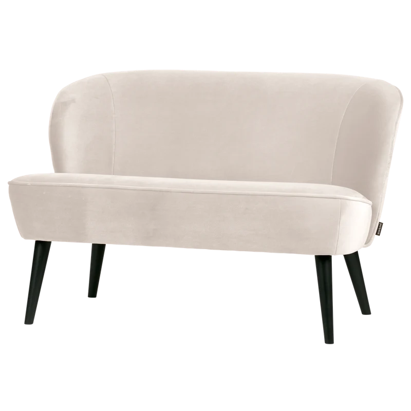 Sara kleines sofa samt off white