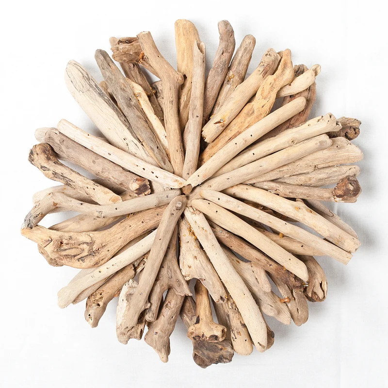 Wand-Deko-Objekt BULAT Natural ca. D30cm Treibholz