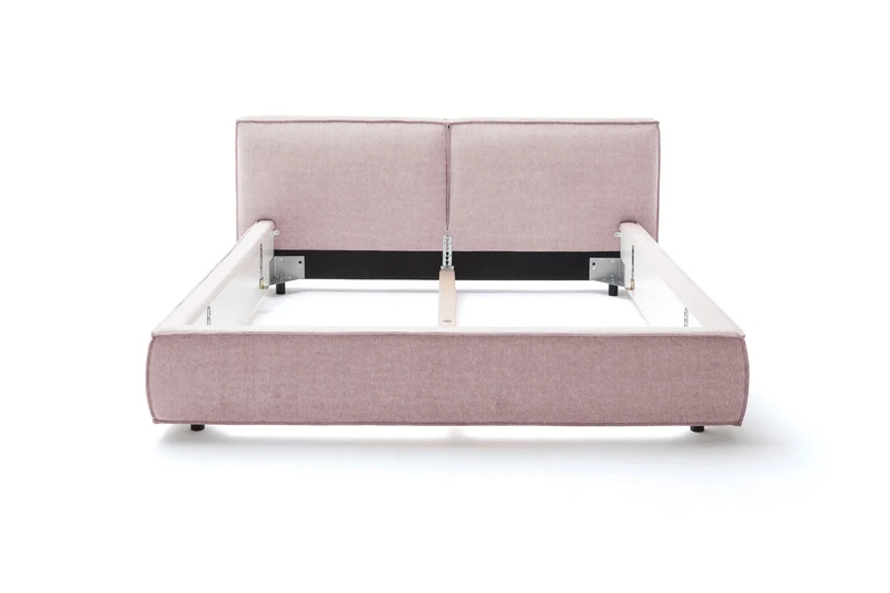 KAWOLA Bett CARLO Polsterbett Stoff rosa