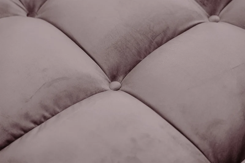 KAWOLA Big Sofa VIVIEN Velvet roségrau