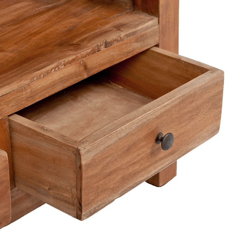 Massivholz Regal RACK-XL ca.140cm Rustic Teak