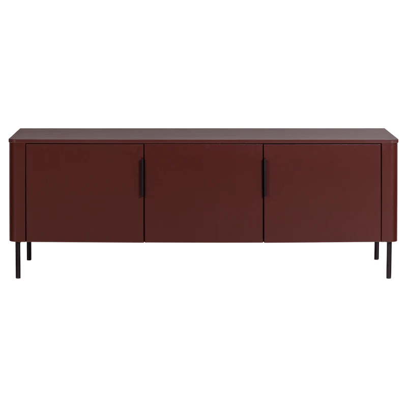 Gunnar tv-möbel 154 cm kiefer bordeauxrot