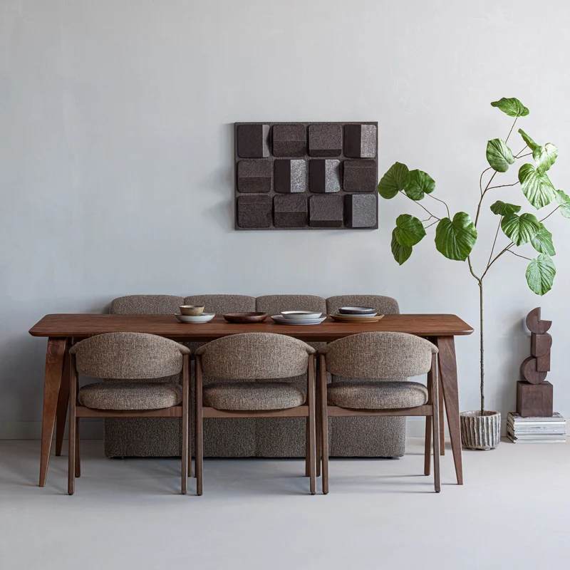Rubo esstisch 220x95 cm mango holz braun