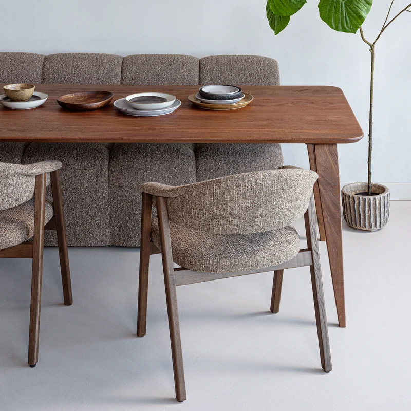 Rubo esstisch 220x95 cm mango holz braun