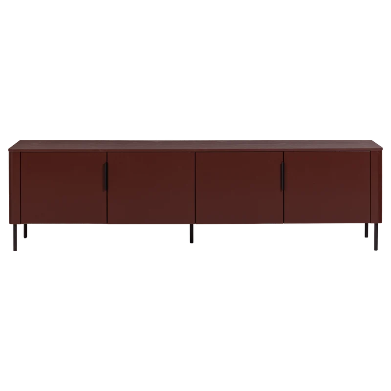 Gunnar tv-möbel 200 cm kiefer bordeauxrot