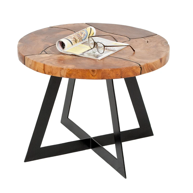 Teakwurzel Couchtisch LISTA-60cm Natural