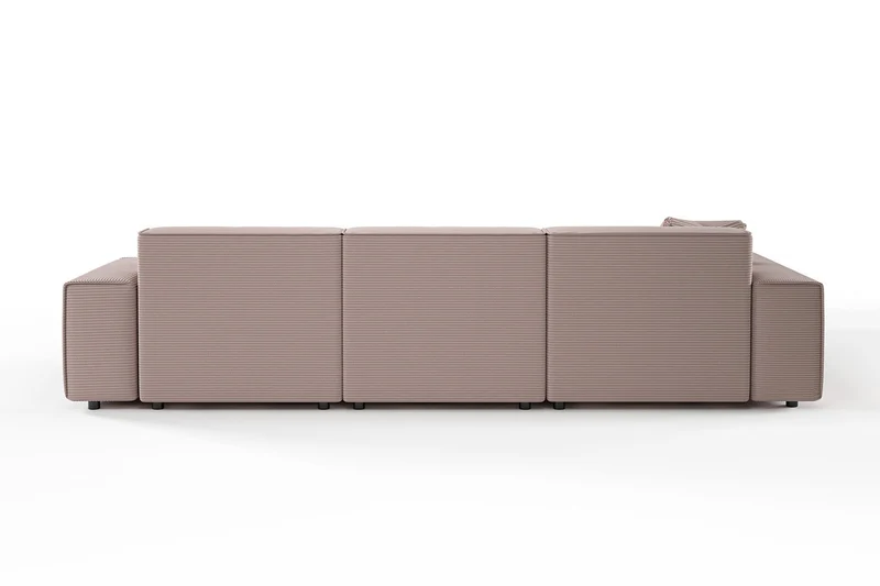 KAWOLA Sofa RANI Ecksofa Cord rosa