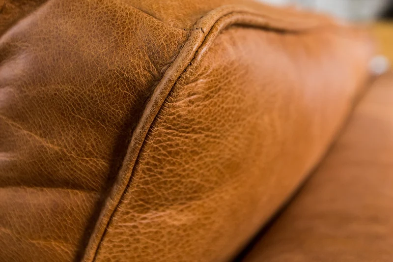 KAWOLA Sofa BLOOM Ecksofa Leder cognac
