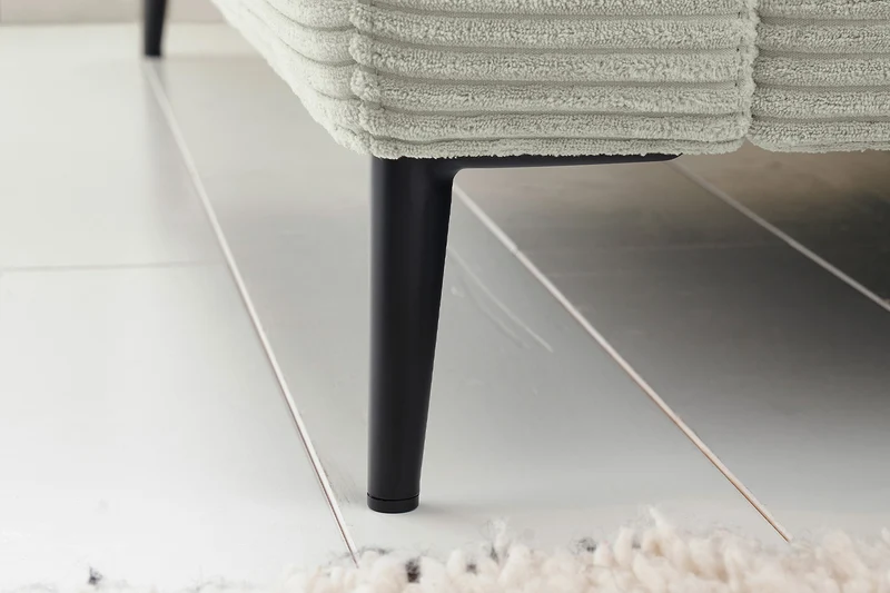 KAWOLA Ecksofa CARA Sofa Cord steingrau