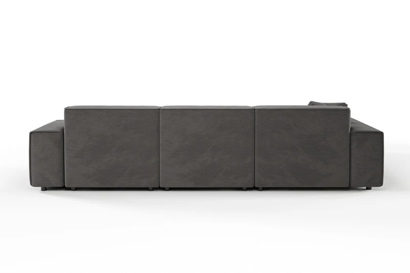 KAWOLA Sofa RANI Ecksofa Cord grau