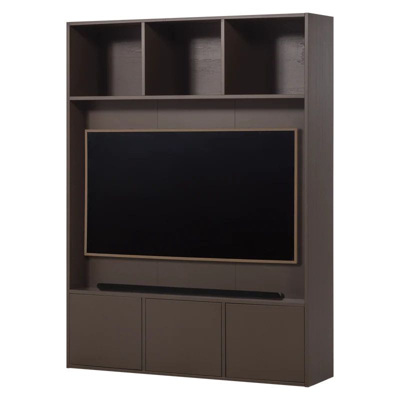 Meggy tv ablageschrank 160 cm kiefer mittelbraun