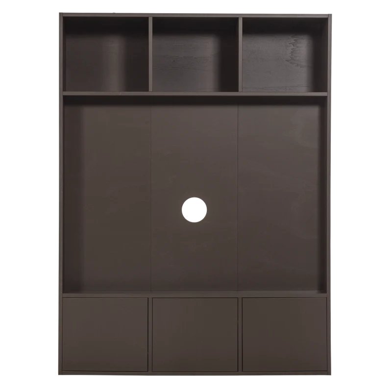 Meggy tv ablageschrank 160 cm kiefer mittelbraun