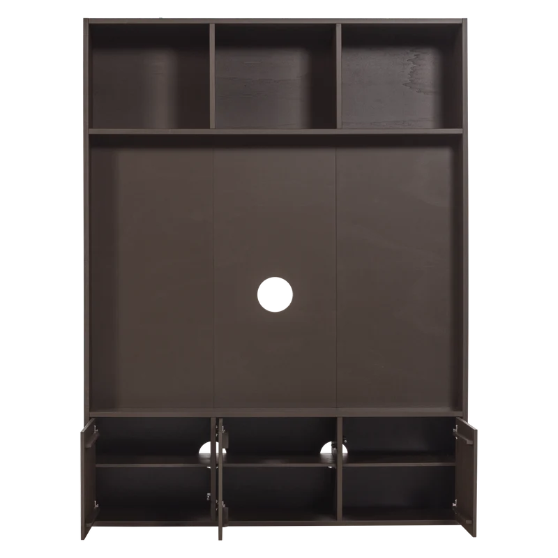 Meggy tv ablageschrank 160 cm kiefer mittelbraun