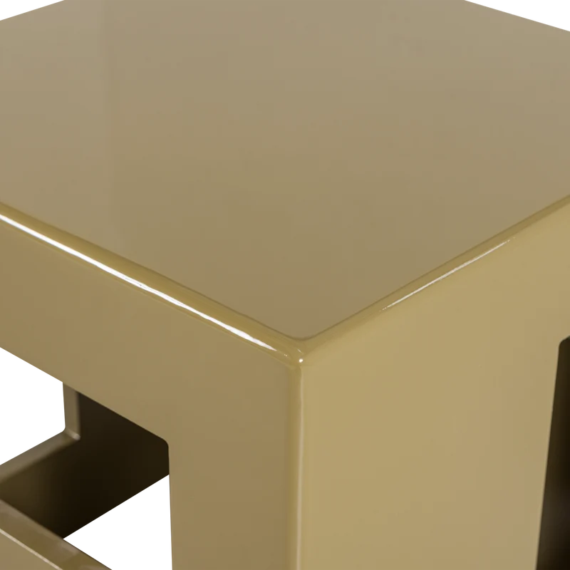 Modern beistelltisch MDF holz glanz honinggelb