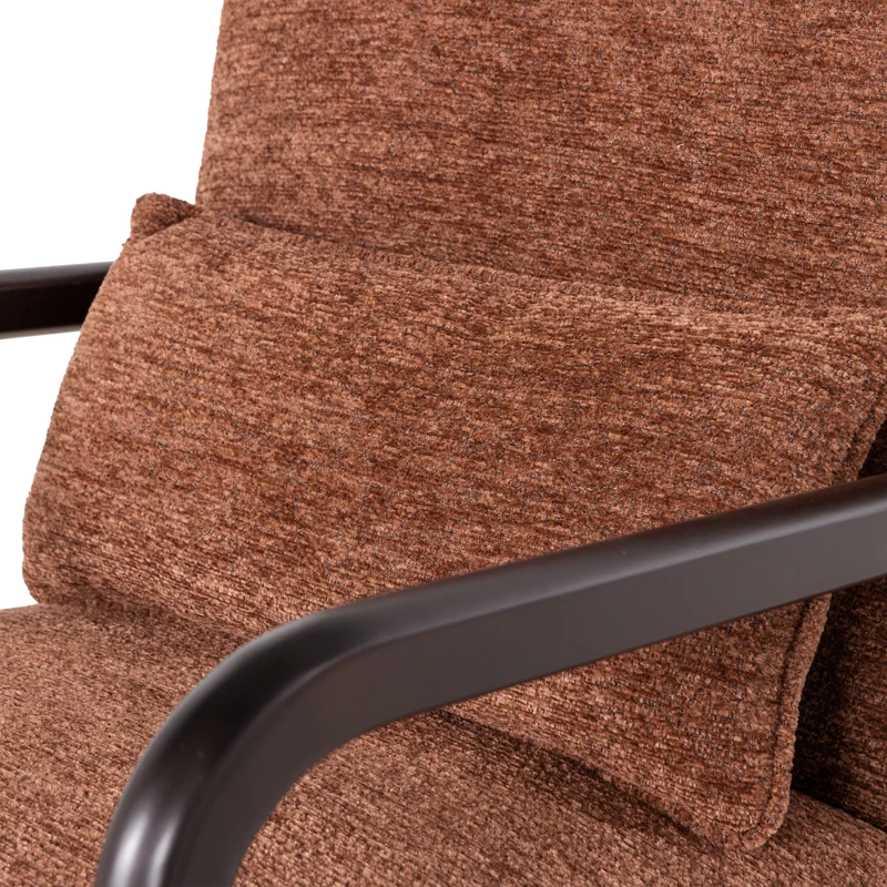 Mark sessel chenille braun