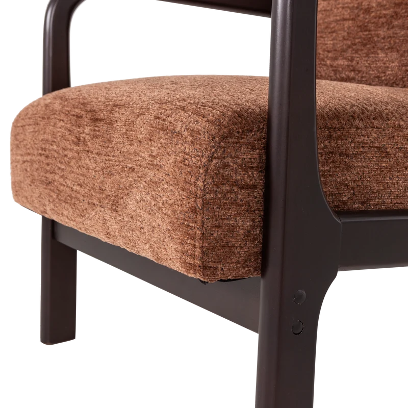 Mark sessel chenille braun