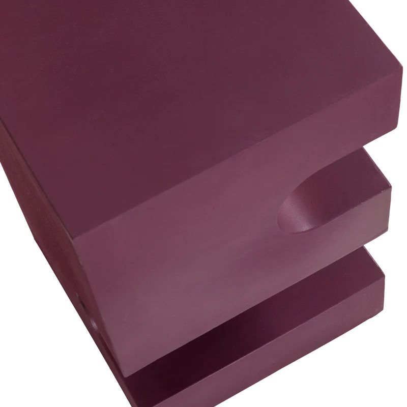 Jessa side table metall lila/braun