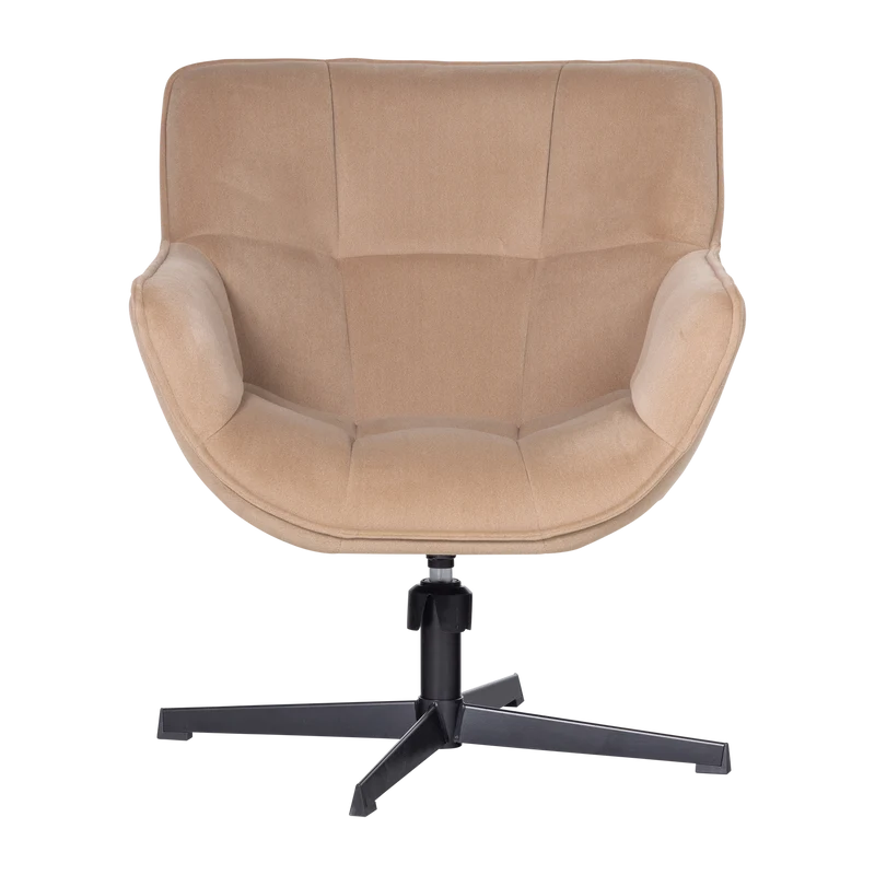 Wibo drehsessel mat velvet natur