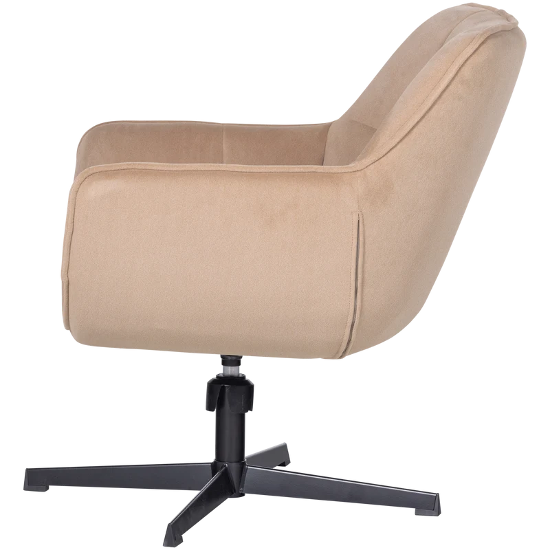 Wibo drehsessel mat velvet natur