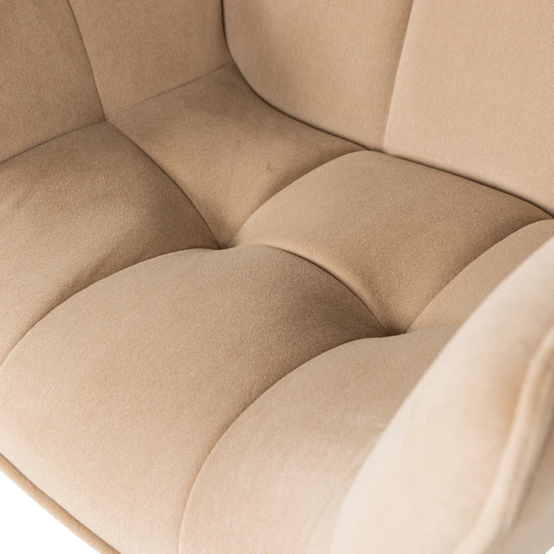 Wibo drehsessel mat velvet natur