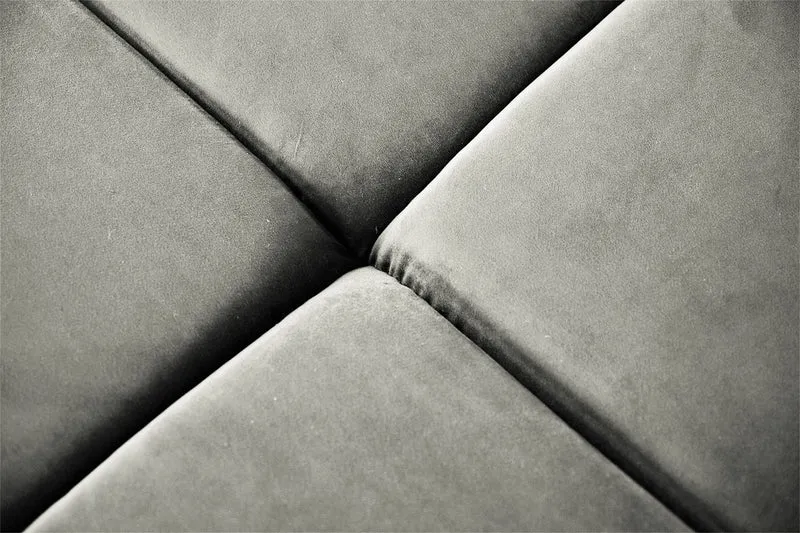 KAWOLA Sofa NEVADA Ecksofa Velvet silber