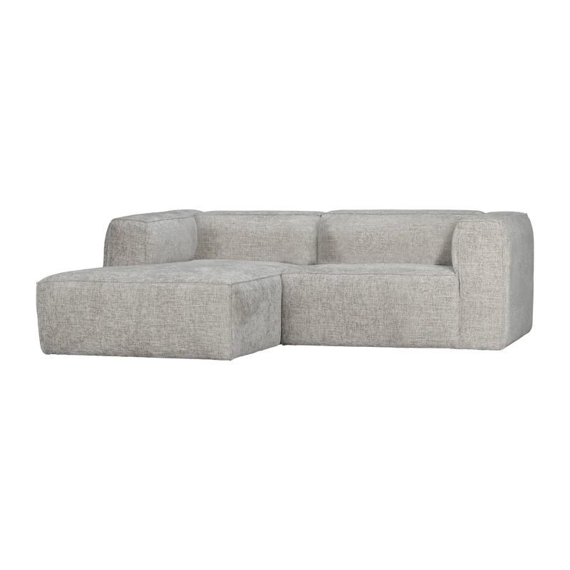 Bean chaise longue sofa links grobe melange natur