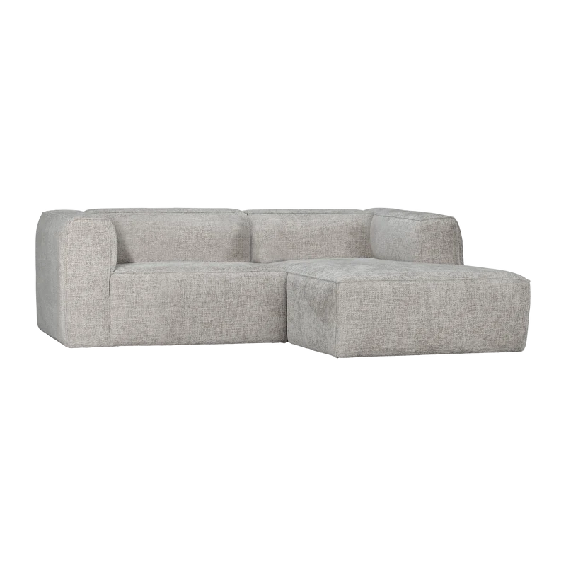 Bean chaise longue sofa rechts grobe melange natur