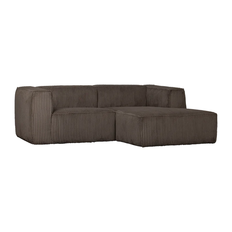 Bean chaise longue sofa rechts cord mud