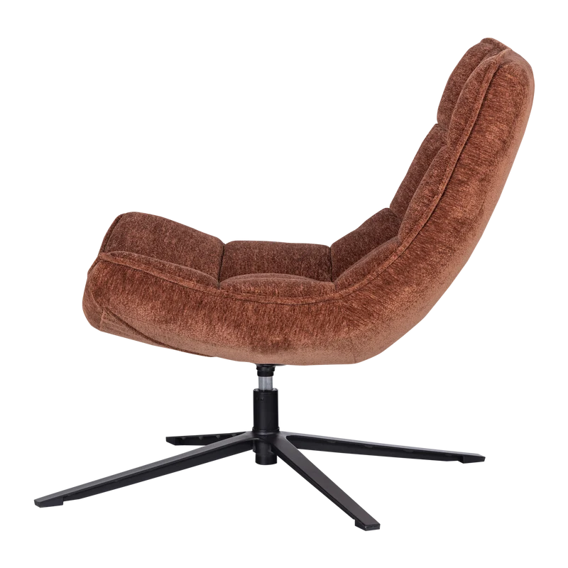 Maudi drehsessel chenille strukturiert braun